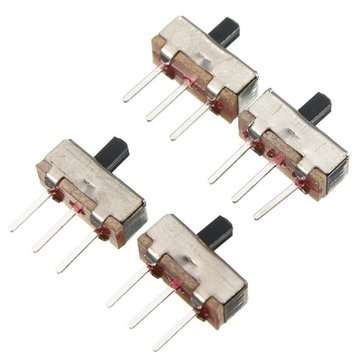 20pcs SS12D00G3 2 Position SPDT 1P2T 3 Pin PCB Panel Mini Vertical Slide Switch
