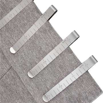 20pcs Stainless Steel Sewing Hemming Clips Measurement Ruler Quilting Supplies Sewing Clip Tools