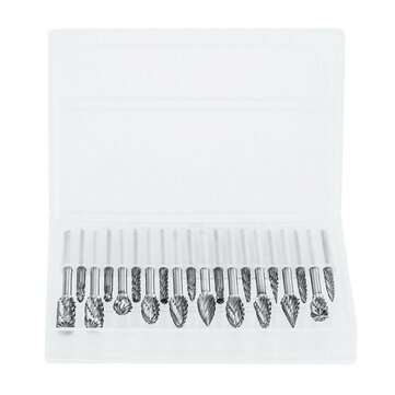 20pcs Tungsten Carbide Steel Rotary Burr Die Grinder Bit Carving Set