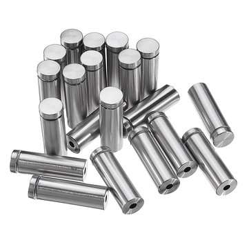 20Pcs/Set 16mm Stainless Steel Advertisement Nails Stone Wall Mount Glass Sign Standof... (SIZE: #1)