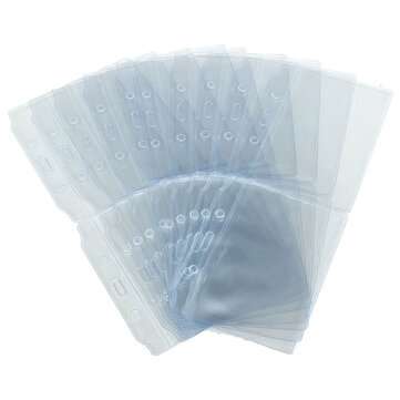20pcs/set  Pouch Holders PVC Plastic Clear Bags Pockets Wallet ID Card Pass Badge Holder Bag Invitat