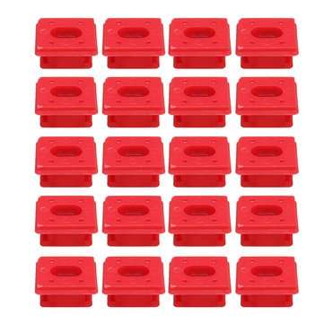 20pcs/set Dashboard Dash Trim Strip Clips Red Insert Grommets Keeper Clip Fit For BMW E46 E65/E66 E8