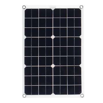 20W 18V Flexible Monocrystalline Solar Panel with USB Charger 12V/5V Solar Controller