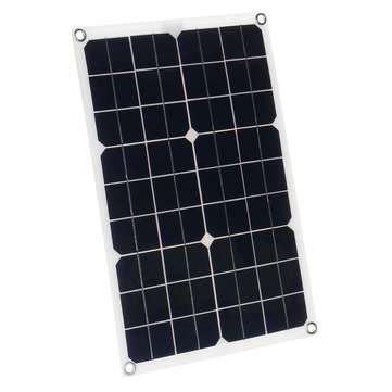 20W 18V Flexible Monocrystalline Solar Panel with USB Charger 12V/5V Solar Controller
