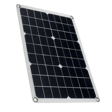 20W 18V Solar Panel Waterproof High Efficiency USB Monocrystalline Solar Power Kit Portable Solar Ch