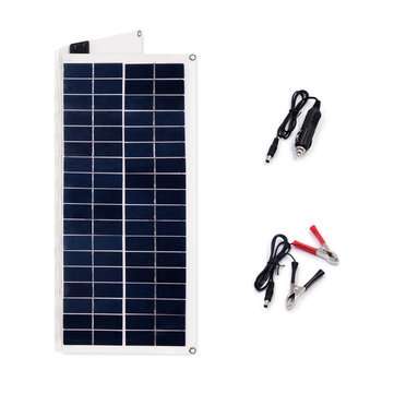 20W 420*380*3mm Folding PET Monocrystalline Silicon Solar Panel with Cable Dual USB