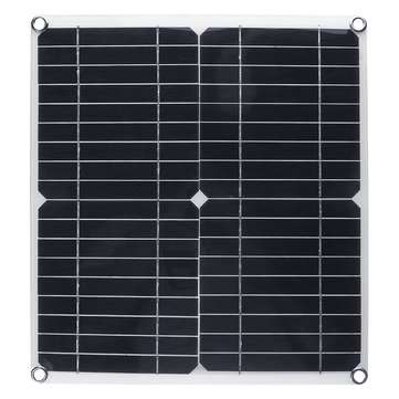 20W 360*330*3mm Monocrystalline Silicon Solar Panel with Crocodile Charging Clip + Sucker + Manual(E
