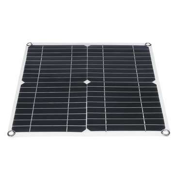 20W 360*330*3mm Monocrystalline Silicon Solar Panel with Crocodile Charging Clip + Sucker + Manual(E