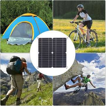 20W 5V Monocrystalline Solar Panel Mono Solar Powered Panel Waterproof Fast Charging Charger Board W
