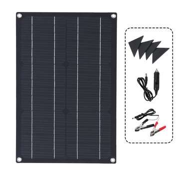 20W ETFE Solar Panel Field Vehicles Emergency Charger WIth 4 Protective Corners Single USB+DC