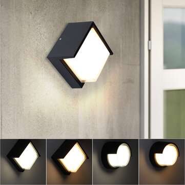 20W Modern LED Wall Lamp Waterproof Outdoor Sconce Ligh... (COLOR TEMPERATURE: 3000K | SHAPE: ROUND)
