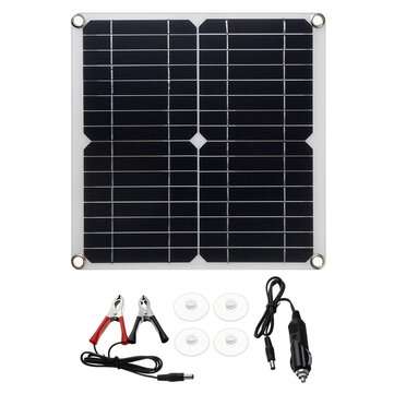20W Solar Panel Battery Charger Monocrystalline High Conversion Rate Solar Power Kit