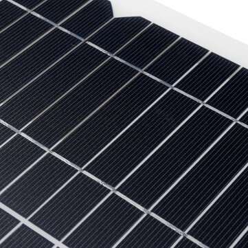 20W Solar Panel Battery Charger Monocrystalline High Conversion Rate Solar Power Kit
