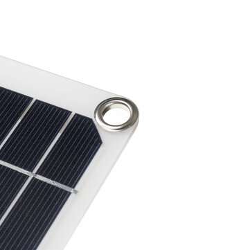 20W Solar Panel Battery Charger Monocrystalline High Conversion Rate Solar Power Kit