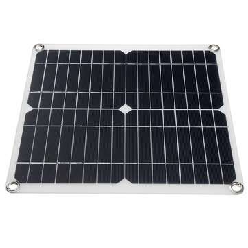 20W Solar Panel Battery Charger Monocrystalline High Conversion Rate Solar Power Kit