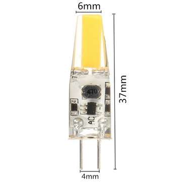 20X Dimmable DC/AC12V G4 2W Pure White COB LED Bulb Chandelier Light Replace Halogen Lamps