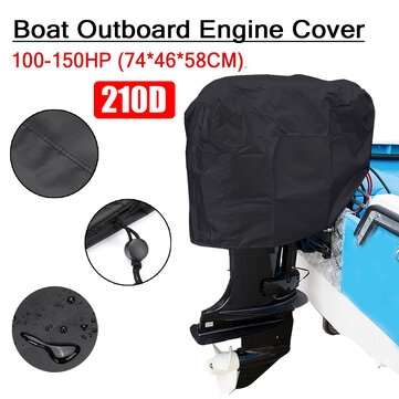 210D Oxford Boat Full Outboard Motor Engine Cover 15HP/15-30HP/30-60HP/60-100HP/100-150... (SIZE: 5)