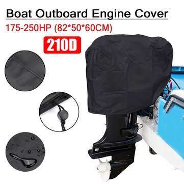 210D Oxford Boat Full Outboard Motor Engine Cover 15HP/15-30HP/30-60HP/60-100HP/100-150... (SIZE: 6)