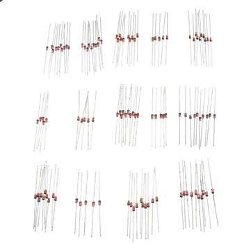 210Pcs 1W 1 Watt Voltage Stabilizing Diode Package 3.3V-30V 14 Common Voltages