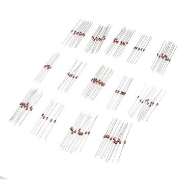 210Pcs 1W 1 Watt Voltage Stabilizing Diode Package 3.3V-30V 14 Common Voltages