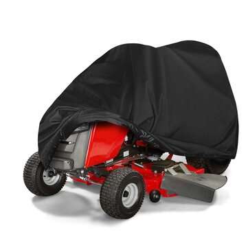 210D Waterproof UV Protection Lawnmower ATV UTV Tractor Cover Riding Waterproof D... (COLOR.: BLACK)