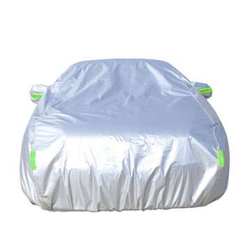 210T Silver Coated Car Cover Dustproof Sunscreen Rainproof Car Protected Full Cover (SIZE: YM)