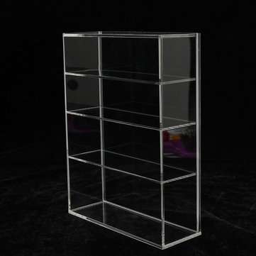 214 x 159 x 59mm Four-layer Acrylic Display Box Show Case Sliding Door For Mini Perfume Bottle