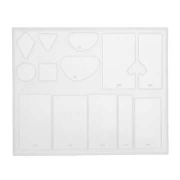 214PCS Silicone Epoxy Resin Casting Mold Kit Jewelry Pendant Making DIY Mould Craft