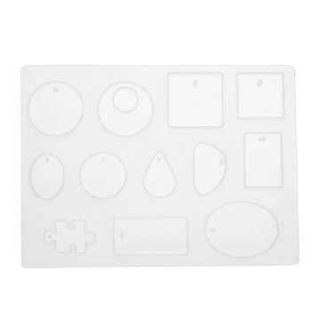 214PCS Silicone Epoxy Resin Casting Mold Kit Jewelry Pendant Making DIY Mould Craft