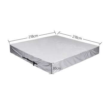 218/231/244*30cm Hot Tub SPA Cover Outdoor Bathtub Dust Cap PE Fabric (SIZE: 218*218*30CM)