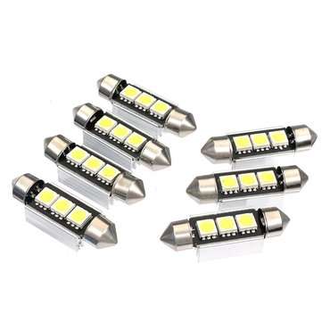 21pcs White Car LED Light Interior Dome Lights Bulbs Kit for BMW E46 Sedan M3 1999-2005