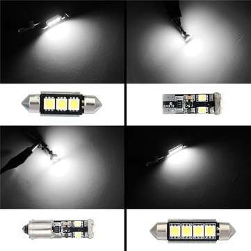 21pcs White Car LED Light Interior Dome Lights Bulbs Kit for BMW E46 Sedan M3 1999-2005