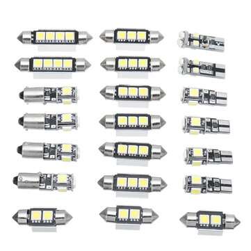 21pcs White Interior LED Car Lights Bulb Kit for BMW 5 Series M5 E60 E61 (04-10)