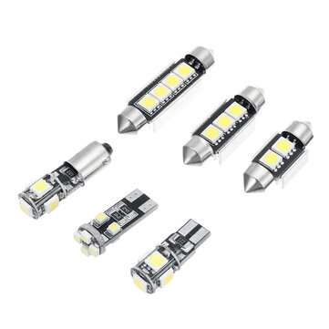 21pcs White Interior LED Car Lights Bulb Kit for BMW 5 Series M5 E60 E61 (04-10)