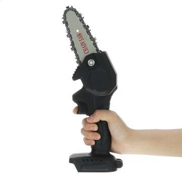 21V Cordless Mini Electric Chain Saw Rechargeable Wood Cutter Chainsaw Woodworking Tool Without Batt