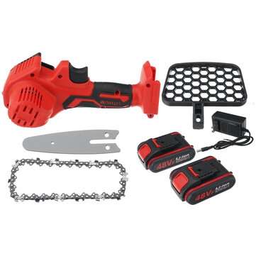 21V Rechargeable Electric Chain Saw Portable Woodworking S... (PLUG: USPLUG | BATTERY: TWOBATTERIES)