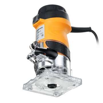 2200W 6.35mm Electric Handheld Machine Trimmer 6-Gear Adjustable Woodworking Palm Router Wood Carvin