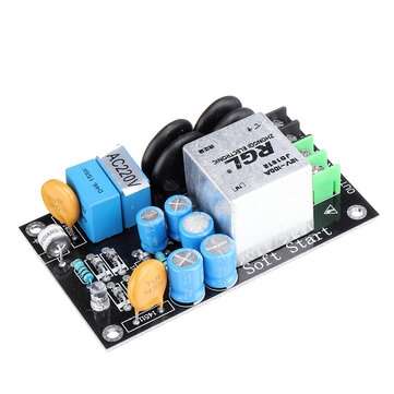 220V 100A Class A Power Amplifier Soft Start Delay Temperature Protection Board with Gas Discharge T