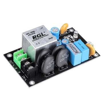 220V 100A Class A Power Amplifier Soft Start Delay Temperature Protection Board with Gas Discharge T