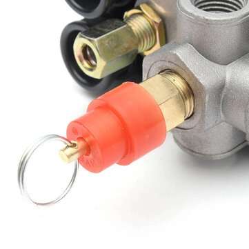 220V 1/4inch BSP 4 Port Single Phase Air Compressor Pressure Switch with Safety Valve Gauge