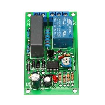 220V 10A 2200W Delay Relay Module Power On Delay Disconnect Circuit Board Corridor Switch