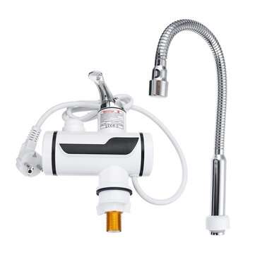 220V 3000W Instant Water Heater Electric Faucet Stainless Steel Shell Tube (TYPE: 2)