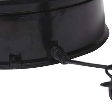 220V 20CM Black Velvet Top Rotary Display Stand Electric Rotating Display Turntable With Adapter