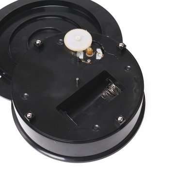 220V 20CM Black Velvet Top Rotary Display Stand Electric Rotating Display Turntable With Adapter