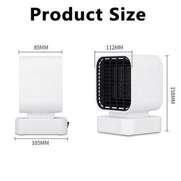 220V 500W Mini Heater Fan