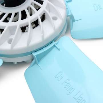 220V 7W Energy-saving Mini Ceiling Cool Fan Electric Anti-mosquito Lake Green Fan with 5 Leaves