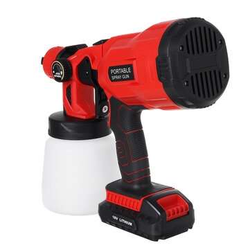220V 800ml Electric Paint Spray Guns Portable Painting Tool Paint Machine Sprayer 2000mAh 30000RPM