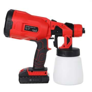 220V 800ml Electric Paint Spray Guns Portable Painting Tool Paint Machine Sprayer 2000mAh 30000RPM