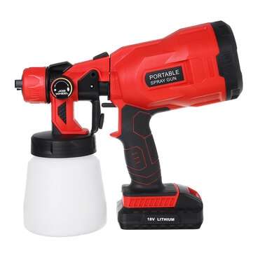 220V 800ml Electric Paint Spray Guns Portable Painting Tool Paint Machine Sprayer 2000mAh 30000RPM
