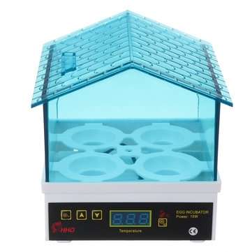 220V Auto Poultry Incubator 4 Egg Incubator Capacity Turning Hatcher Temperature Controls